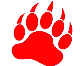 Bear Paw - Grizzly Brown Bear 5" Vinyl Decal Window Sticker