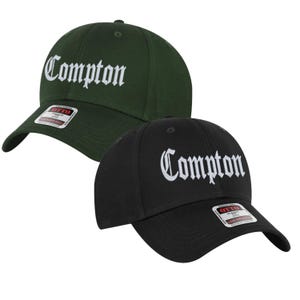 Embroidered &quot;Compton&quot; 6 Panel Low Profile Baseball Cap Style No. 19-536