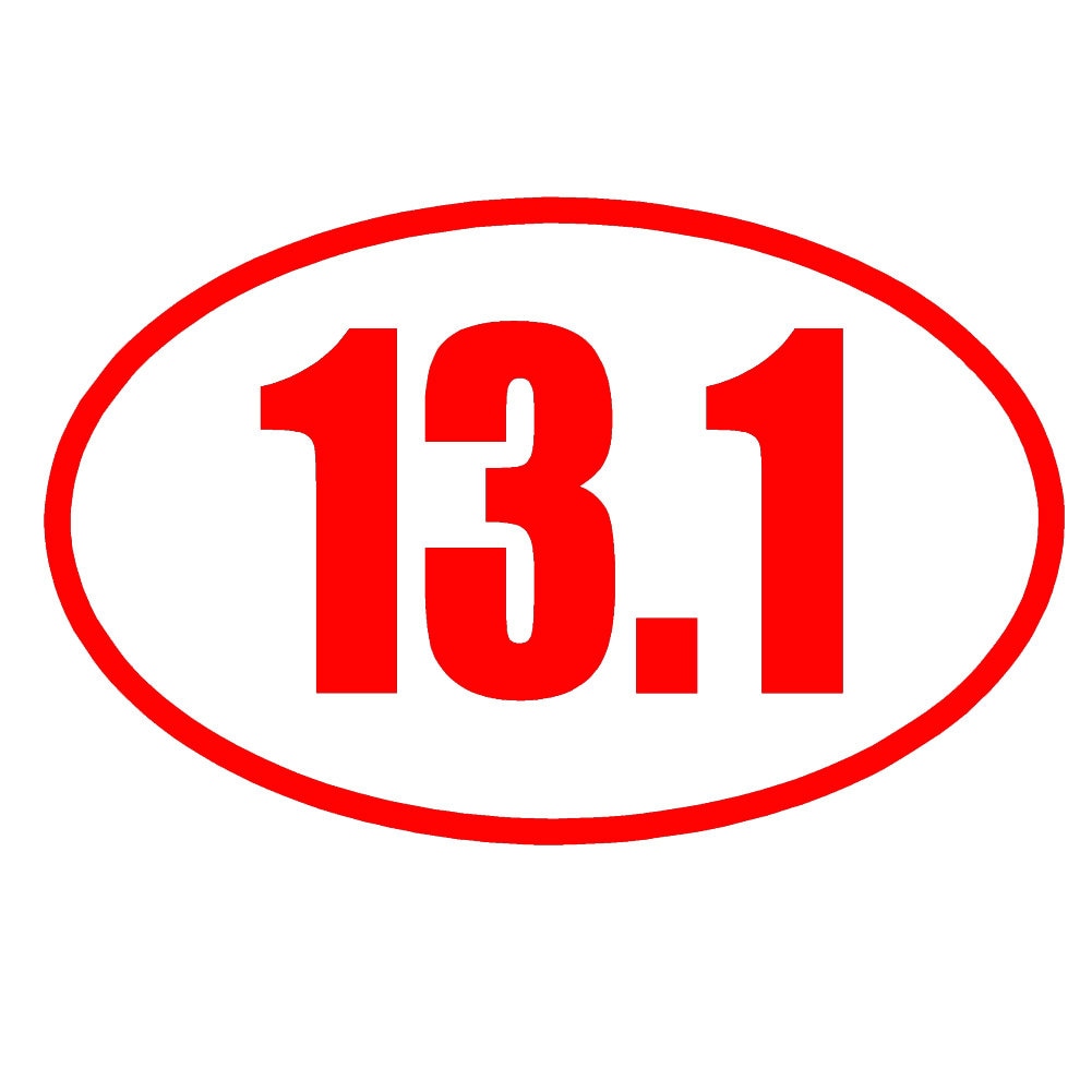 2 Pack - 13.1 HALF Marathon Running 5" Vinyl Decal Window Sticker - Thumbnail 4