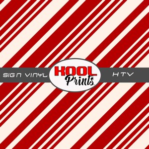 Kool Prints™ CANDY cane 755 Pattern Printed Vinyl, Printed Patterned Vinyl, Outdoor Vinyl, Decal Vinyl, Monogram Vinyl