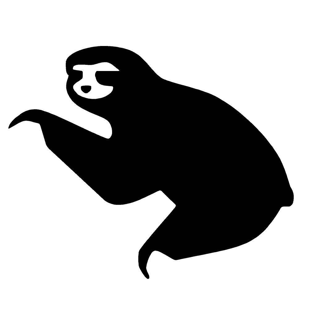SLOTH Cute Animal V1 - 5" Vinyl Decal Window Sticker