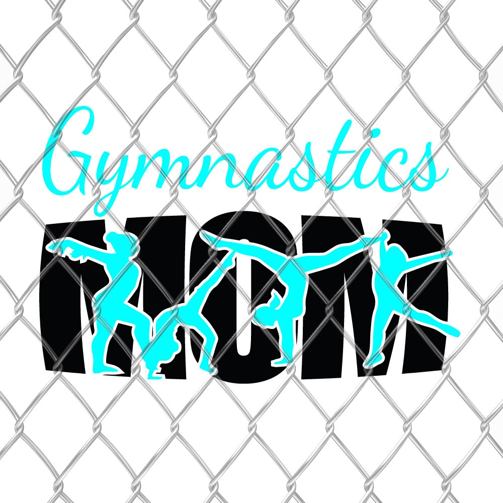 Gymnastics Mom SVG: Vinyl Cut File for Cricut, Silhouette (Digital Download)