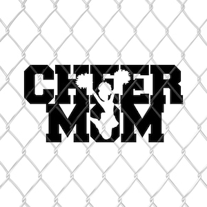 Cheer Mom Jumper - SVG Cut File DXF Silhouette Studio Vinyl Digital Cut Files for Cricut, Silhouette