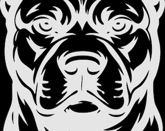 American Pitbull 254 - 6 inch x 4 inch Vinyl Decal Window Sticker