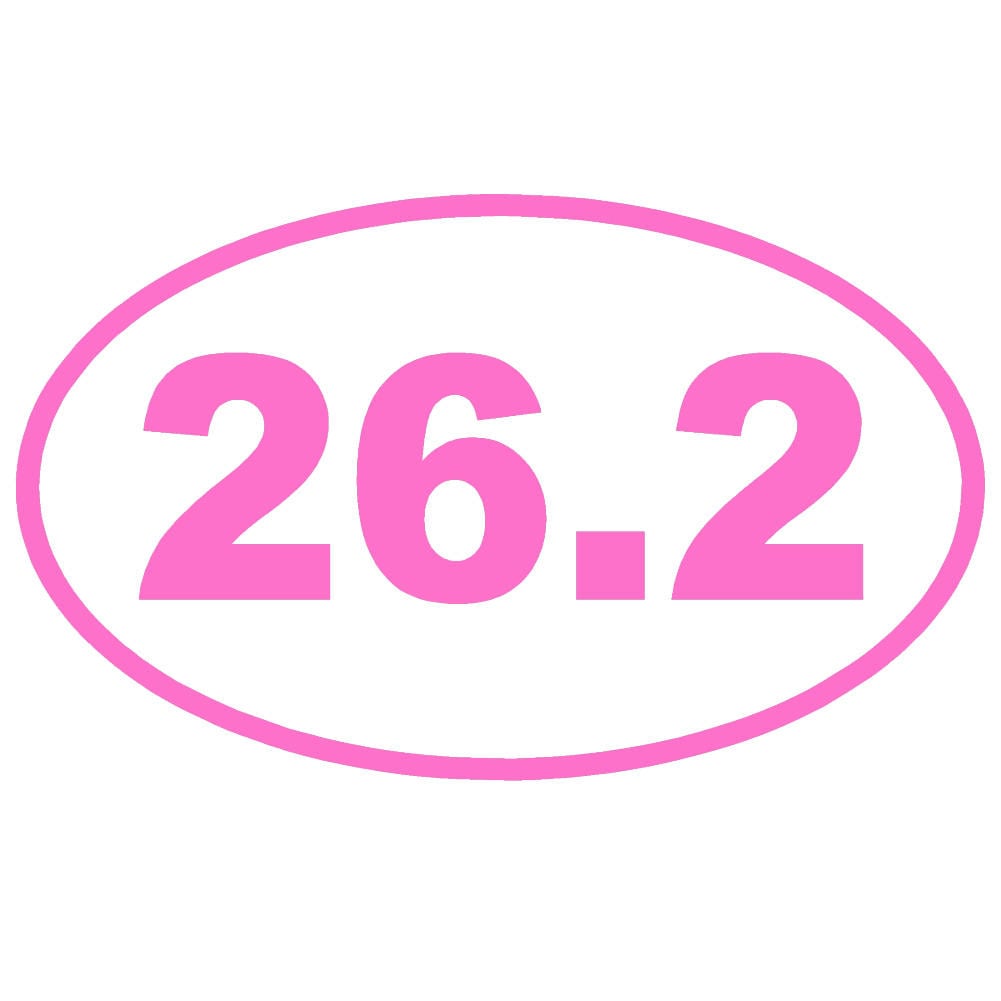 26.2 Full Marathon Running 5" Vinyl Decal Window Sticker - Thumbnail 3