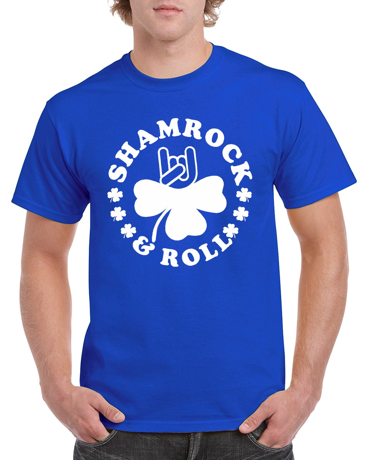 StickerDad® SHAMROCK and Roll T-shirt 100% Cotton Tee - High Quality - Made in the USA - Thumbnail 4