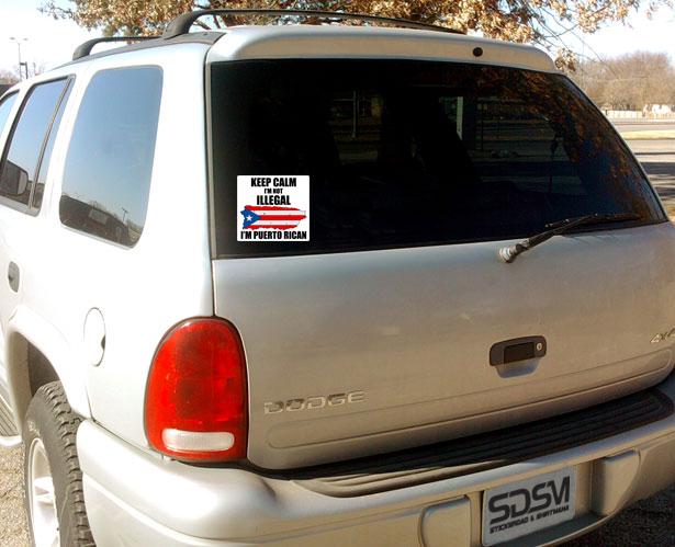 KEEP CALM I'm Puerto Rican Full Color Printed Sticker by StickerDad - Size-5" Color-Full - for Windows, Bumpers, Laptop, Lockers, etc. - Thumbnail 3