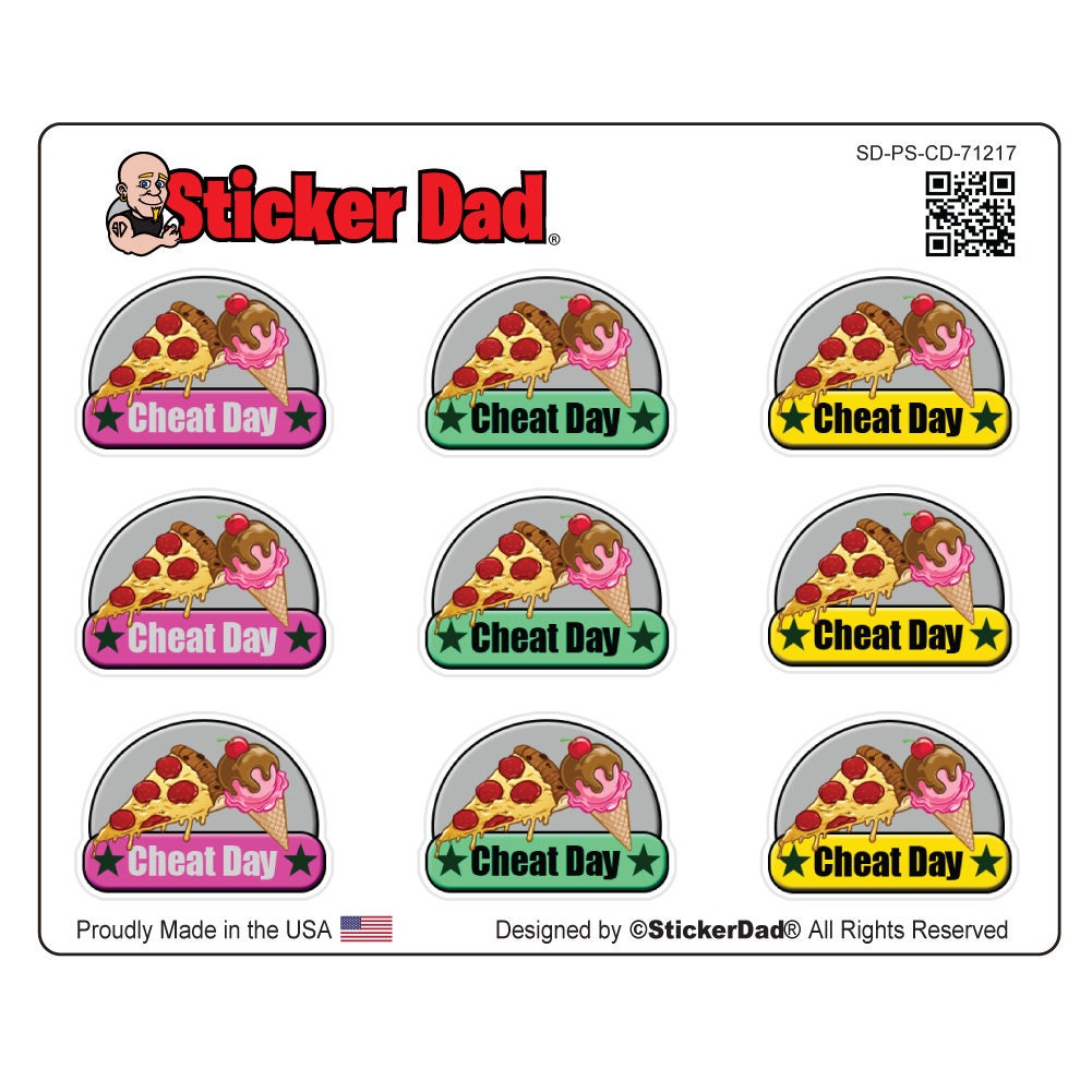 Cheat Day Planner Stickers - Munchies - (71217)