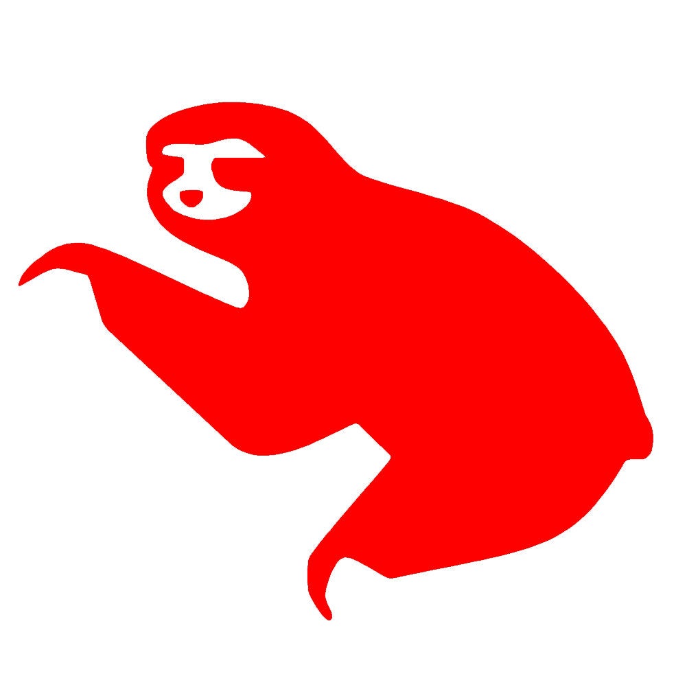 SLOTH Cute Animal V1 - 5" Vinyl Decal Window Sticker - Thumbnail 4