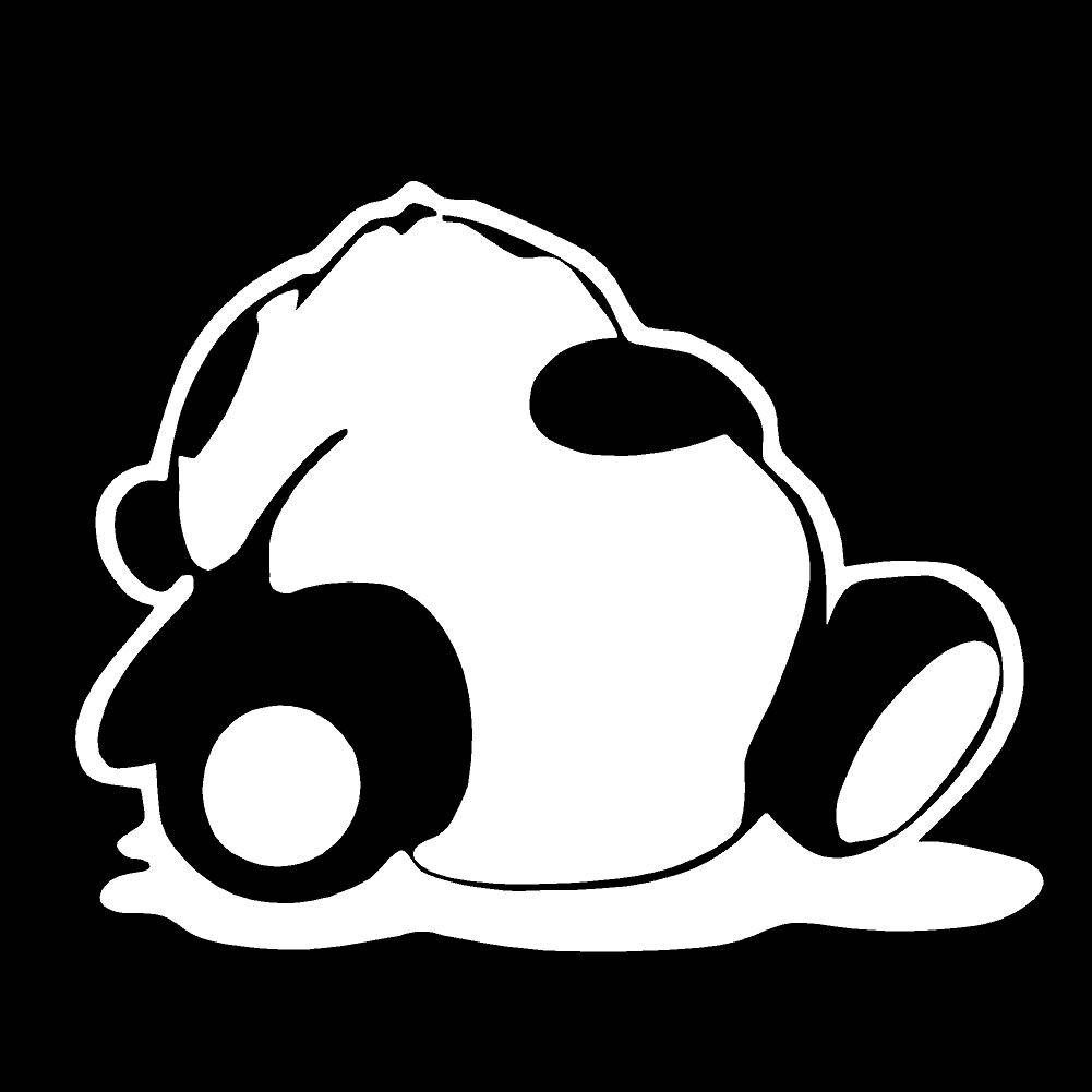 Sleeping Panda JDM Tuner  - 2-Pack, 4 inch -  Vinyl Decal Window Sticker by StickerDad - Thumbnail 3