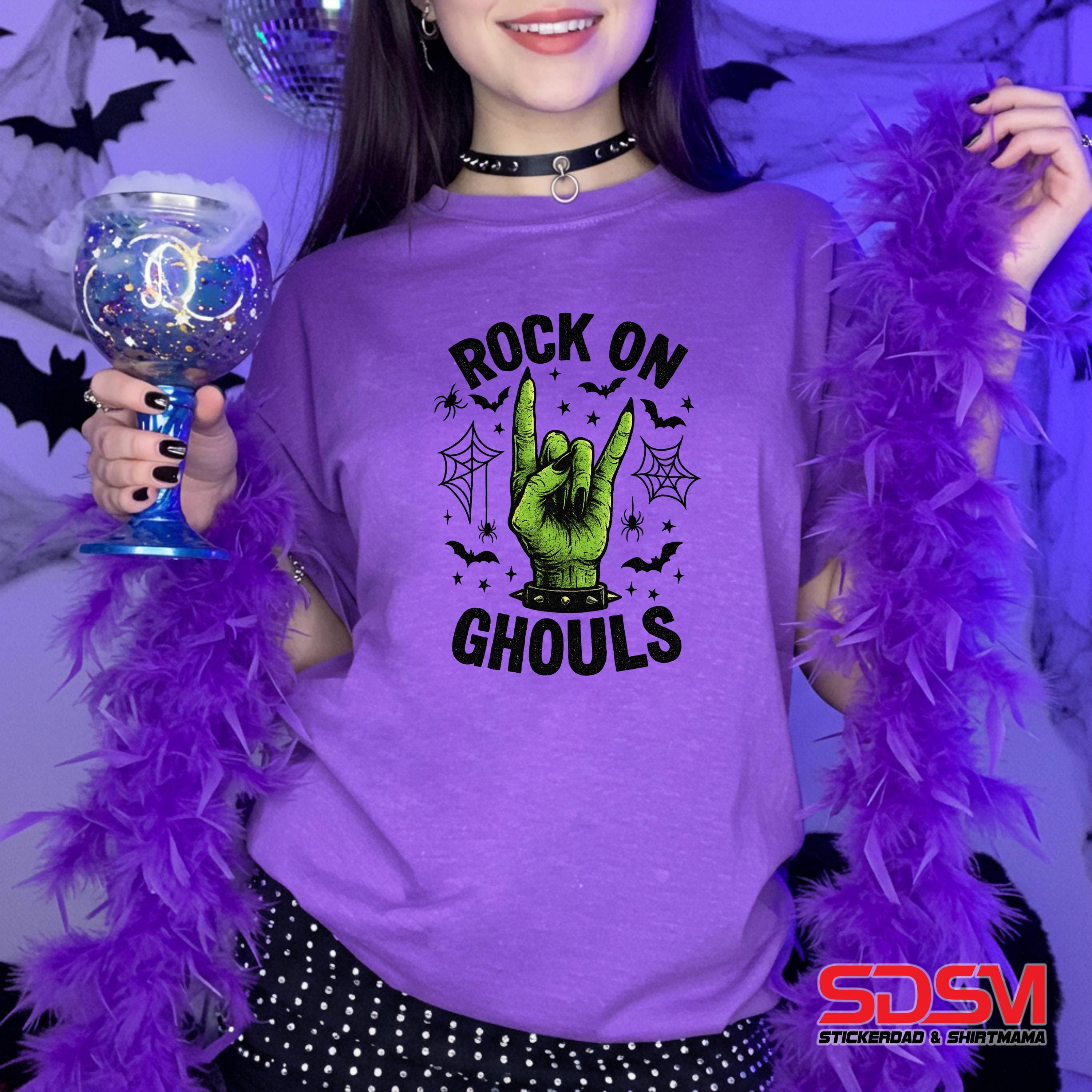 ROCK On 1032, Rock Ghouls Png, Halloween Design, Girly Halloween Png, Halloween Png, Rock Horns Png, Cute Halloween Png - Thumbnail 2