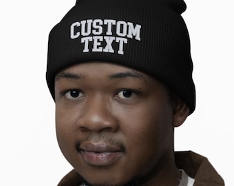 Gorro personalizado, gorro bordado, gorros bordados personalizados, gorro personalizado, gorro de punto, gorro de 12", gorro de invierno, gorro de invierno, gorro con puños