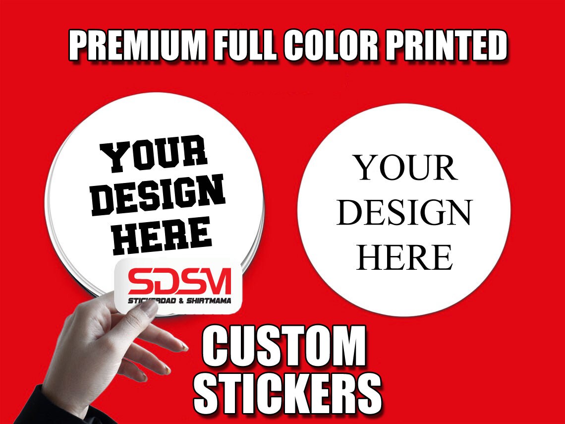 Custom Stickers, Stickers for Business, Stickers for Fun, Vinyl Stickers, Glossy Stickers, Full Color Printed Stickers, Round Stickers