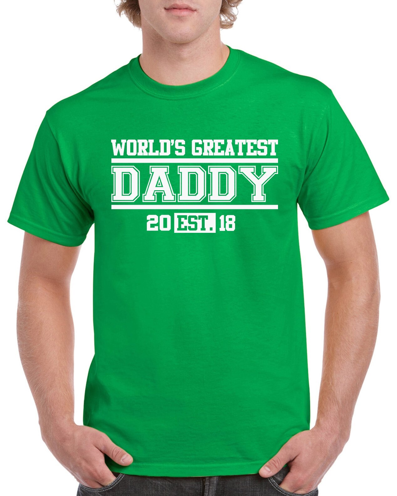 World's Greatest Dad - T-shirt 100% Cotton Tee by StickerDad® - High Quality - Made in the USA - Thumbnail 3