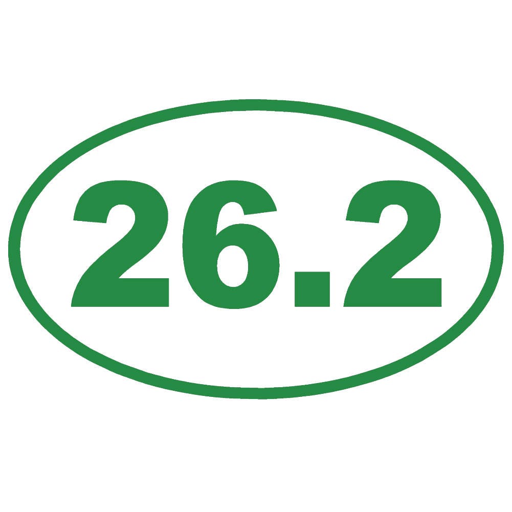 26.2 Full Marathon Running 5" Vinyl Decal Window Sticker - Thumbnail 5