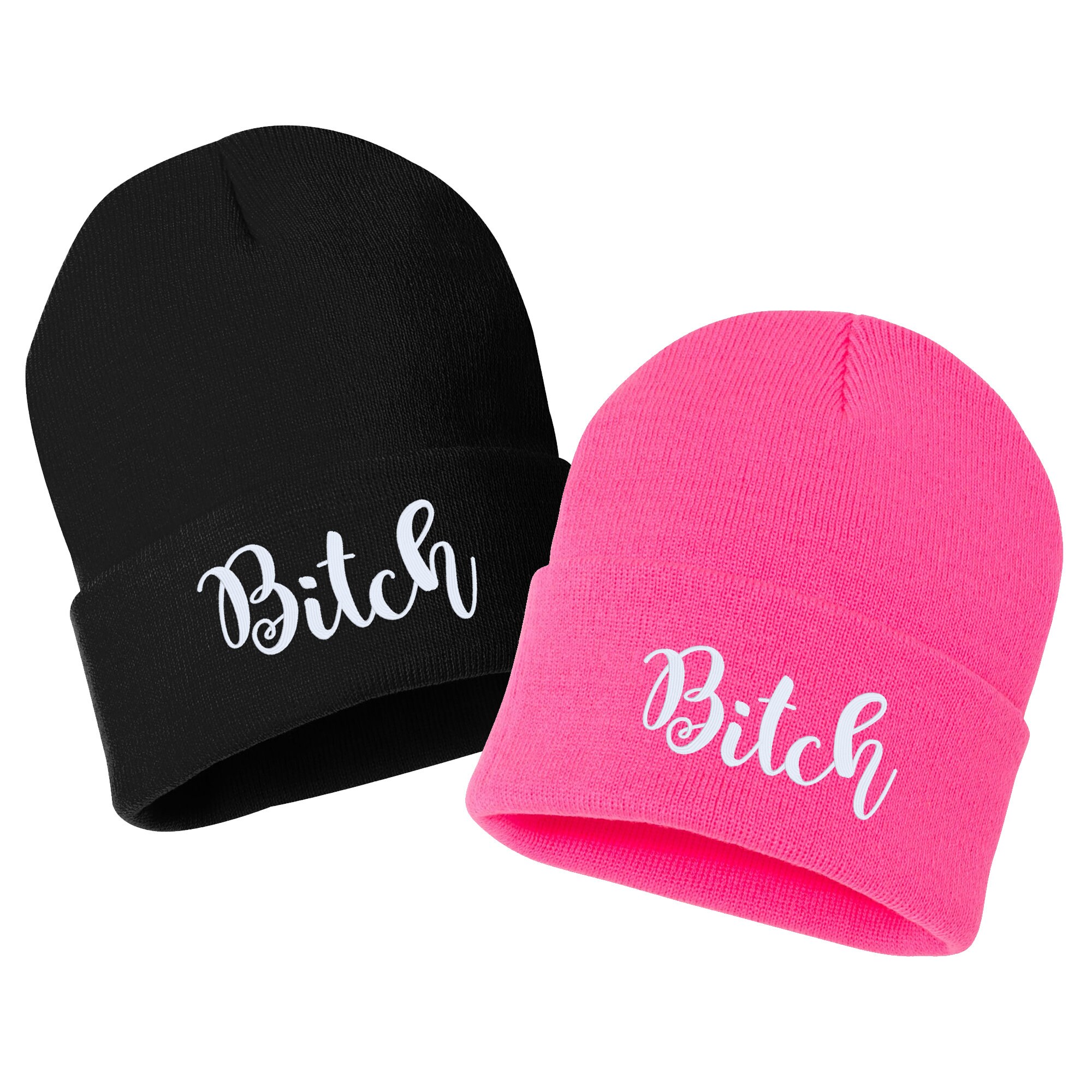 fuckthatnerdshop ボーダー ニット帽 ビーニー bitch fuckthatnerdshop ボーダー ニット帽 ビーニー bitch