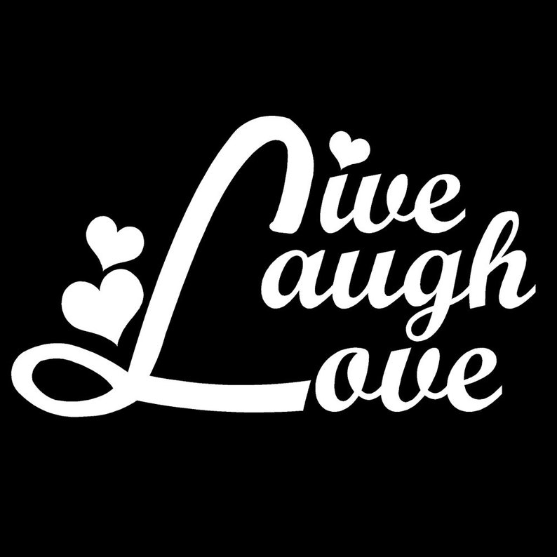 2 Pack - Live Laugh Love V3 - 5 Inch Vinyl Decal Window Sticker - Etsy