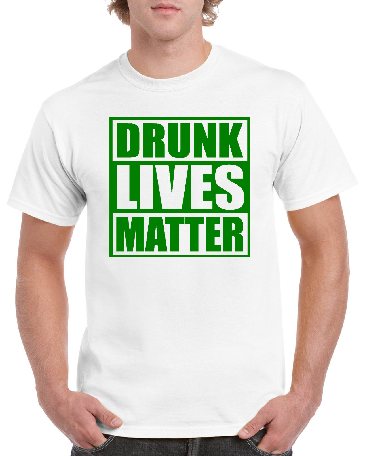Drunk Lives Matter T-shirt 100% Cotton Tee by StickerDad® - High Quality - Made in the USA - Thumbnail 2