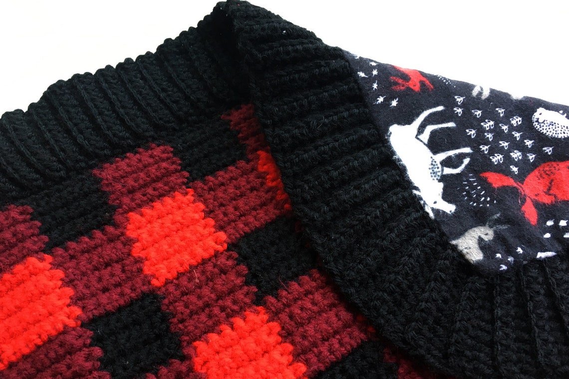 Buffalo Plaid Baby Blanket, Buffalo Check Crochet Blanket, Gingham