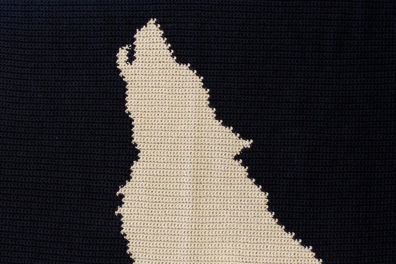 Wolf Silhouette Baby Blanket Wolf Blanket Woodland Blanket Etsy