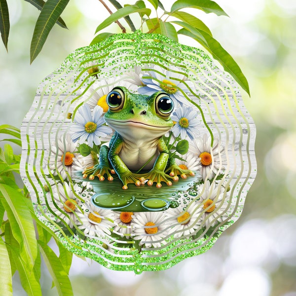 Frog Wind Spinner Sublimation Design