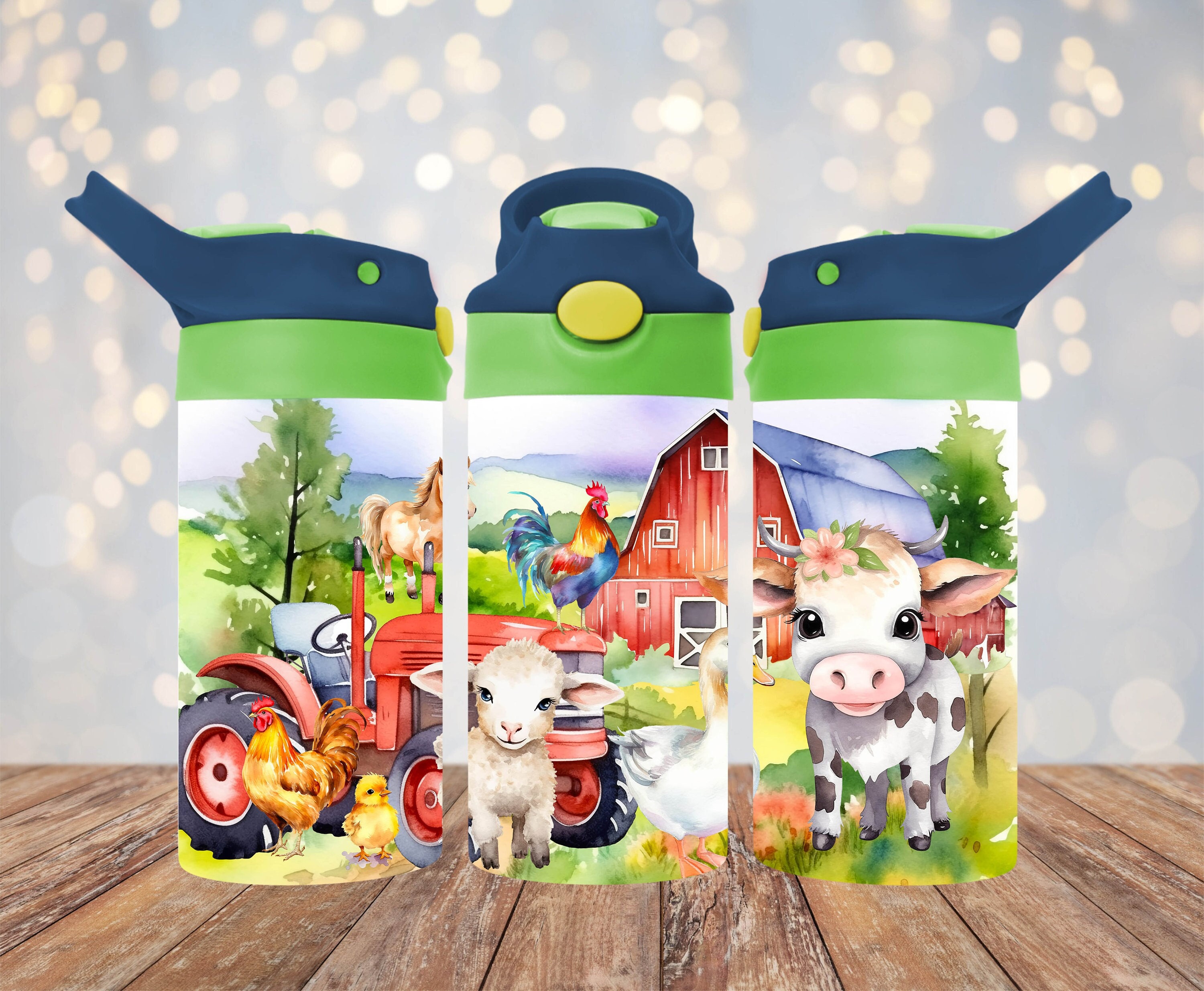 The Whole Herd Toddler Sippy Cup Tumbler Cowpoke K3020-7 – Painted