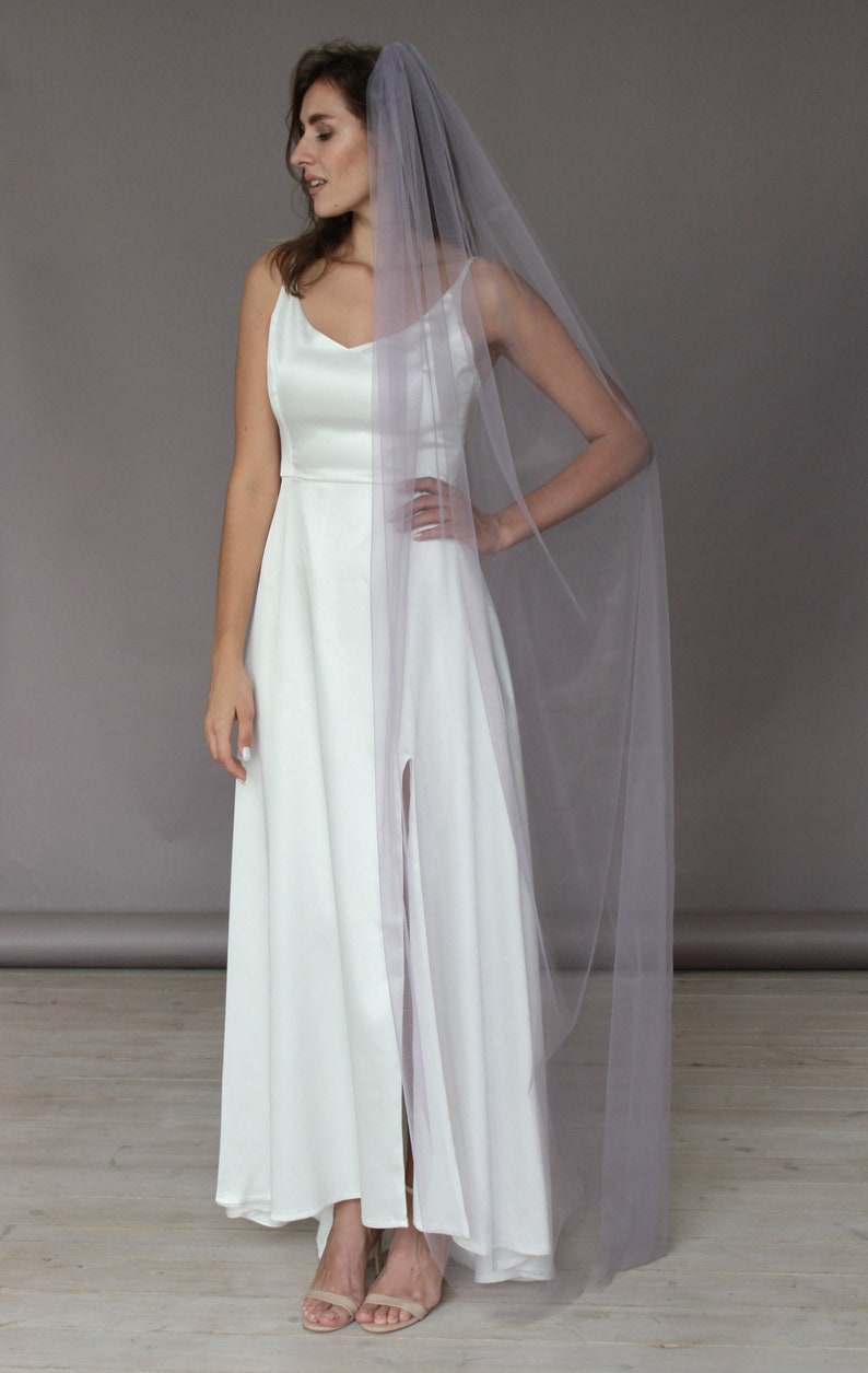 wedding veil purple