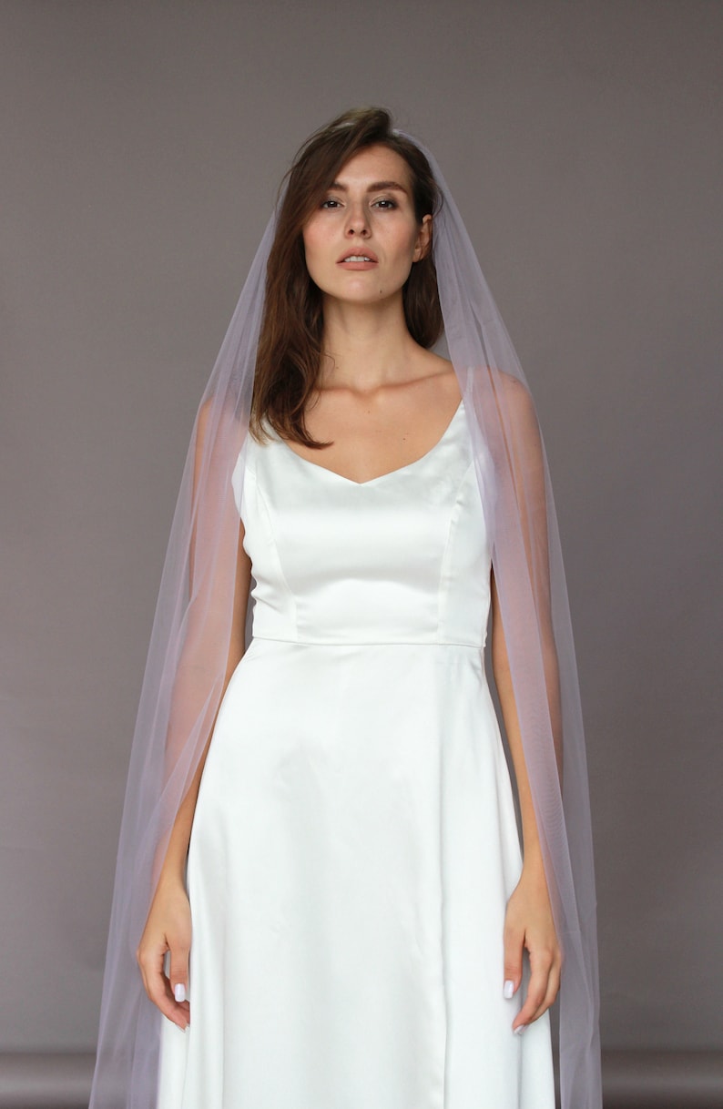 wedding veil purple