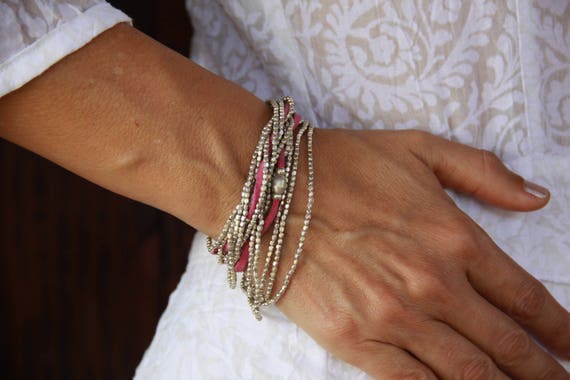 boho stacking bracelets