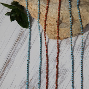 Wrap Around Beaded Necklace - Long Boho Necklace - Double Wrap Necklace - Long Modern Necklace - Beaded Long Necklace Colorful Bead Necklace