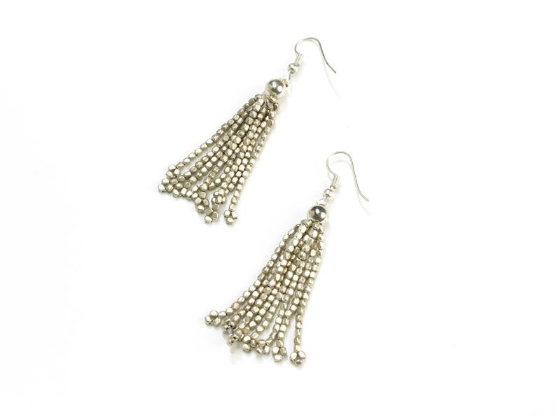 Bohemian Beaded Earrings Elegant Bead Earrings Seed Bead Earrings Long Beaded Earrings Tassel Earrings Fringe Boho Earrings