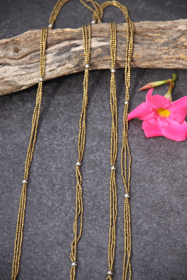 Double Wrap Necklace Long Women Necklace Boho Modern Etsy