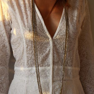 Long Women Necklace - Extra Long Boho Necklace - Boho Modern Necklace - Long Modern Necklace - Statement Long Gold Necklace - Boho Necklace