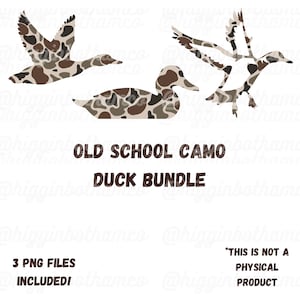 Ensemble clipart d'oiseaux aquatiques migrateurs, élément, téléchargement vectoriel, camouflage rétro old school, canard colvert, sublimation de chasse au canard, chien de chasse
