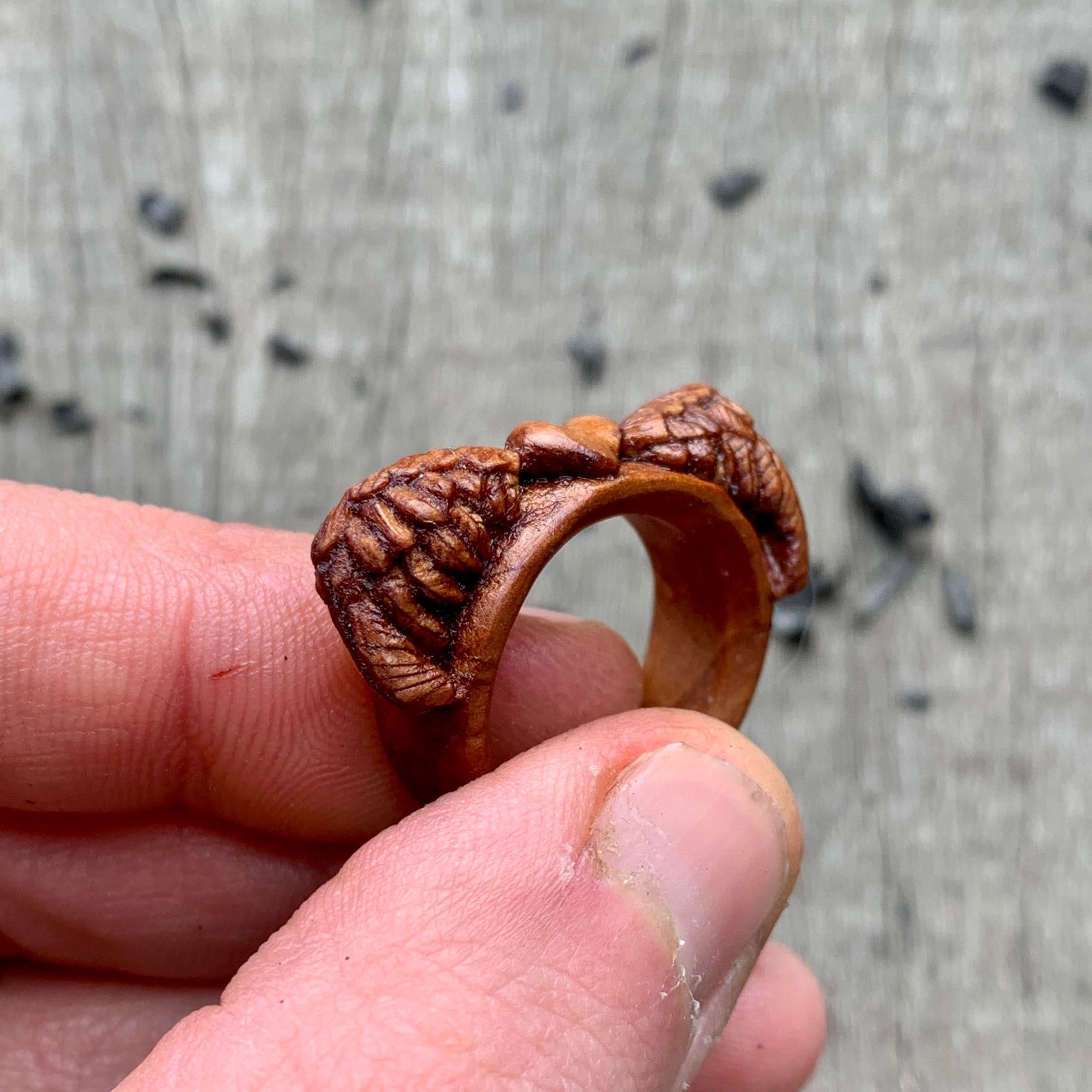 Hand carved wood rings : r/jewelry