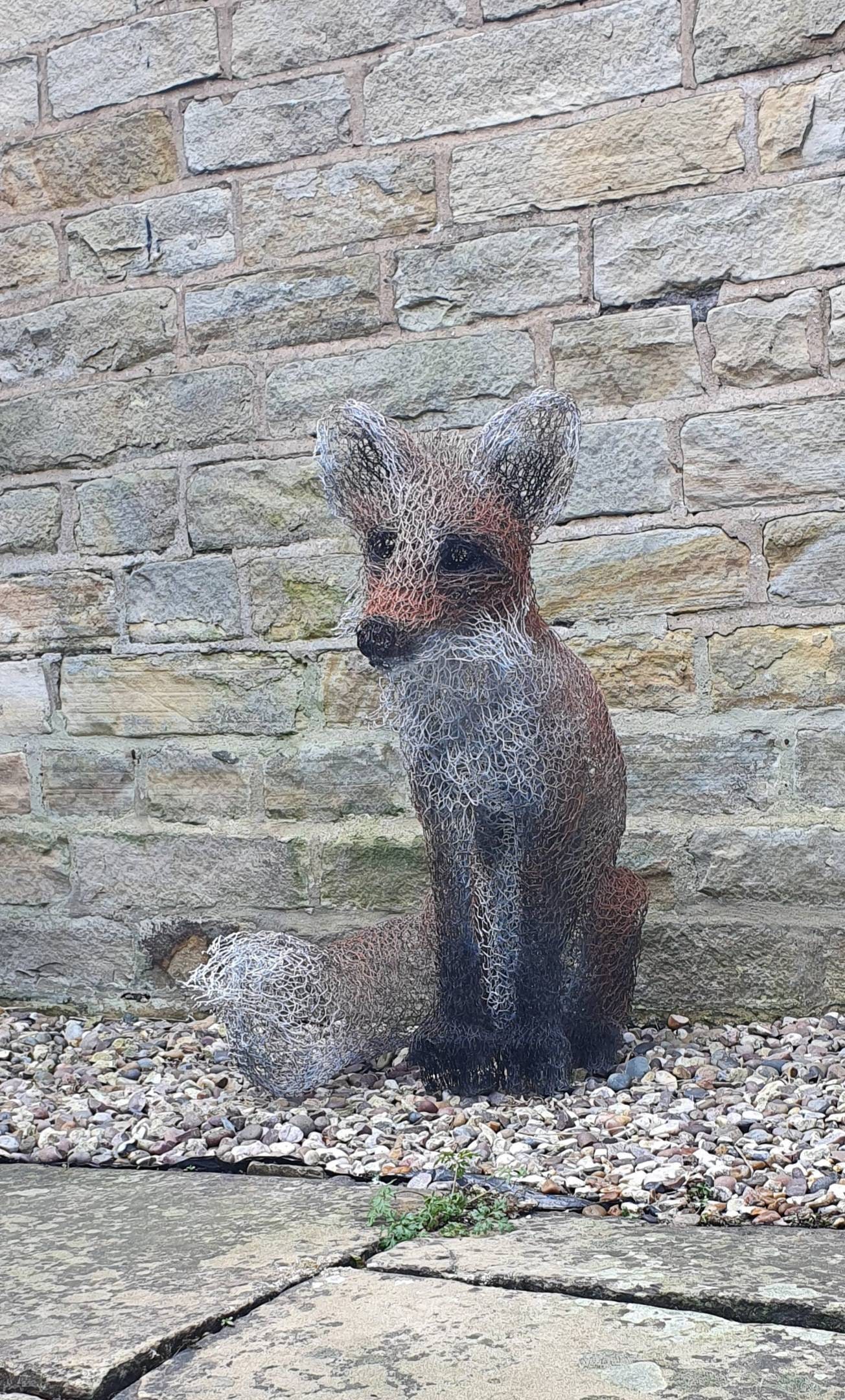 Wire Fox Sculpture | Etsy UK