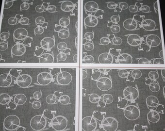 Bicycle decor/bike decor/cyclist gift/bicycle art/housewarming gift/gift for him/gift for her/bicycle coasters