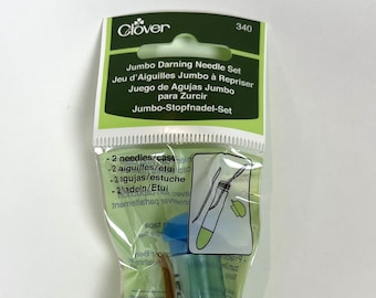 Jumbo Darning Needles - Clover Chibi - Set of Two with Carrying Case