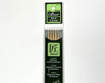 Size US6 / 4mm Double Pointed Knitting Needles - Takumi by Clover