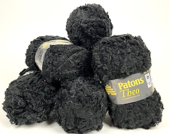 Patons Theo Yarn in Brindle - Super Bulky - Faux Fur Textured Yarn