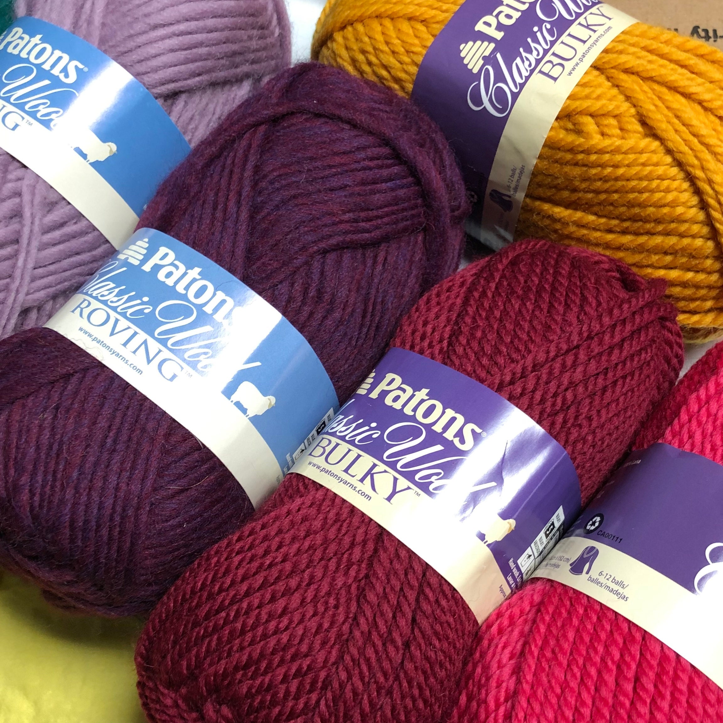 Bulky Yarn Patons Classic Wool & Roving bulk sale brand Etsy