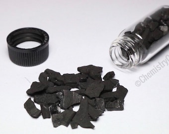 Muestra química de carbón activado, carbón granulado de alta pureza, elemento 6 c