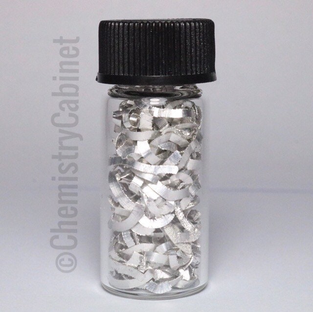 Magnesium Metal Turnings 99.95 Pure Element 12 Mg Chemistry Etsy