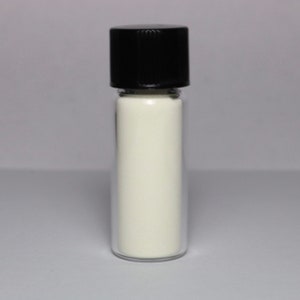 White europium phosphorescent glow in the dark powder - chemistry sample image 2