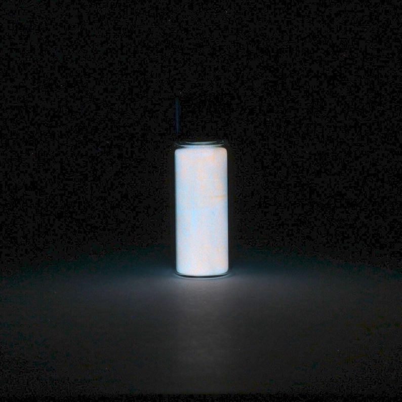 White europium phosphorescent glow in the dark powder - chemistry sample image 1