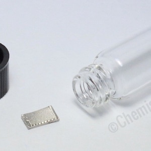Rhodium metal 99.99% Pure Element 45 Rh Chemistry Sample