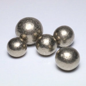 Fünf Nickel-Metallkugeln 99,8% reines Element 28 ni Chemie Wissenschaft Periodensystem