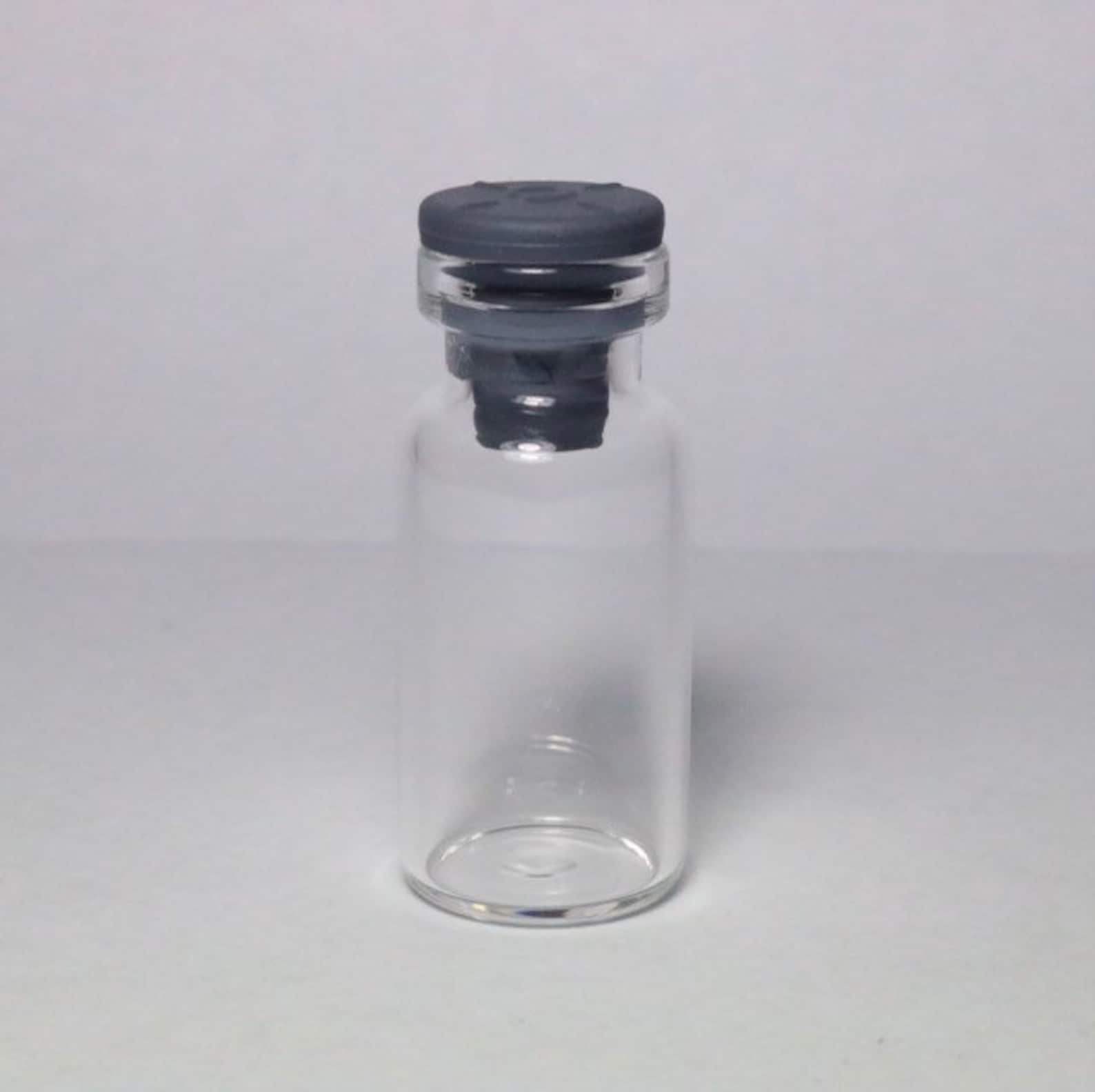 Ten 2ml Clear Glass Serum Vial Butyl Rubber Stopper Self Etsy