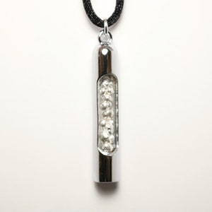 Silber Metall Halskette Element 47 Ag, Wissenschaft Schmuck, Chemie Mode