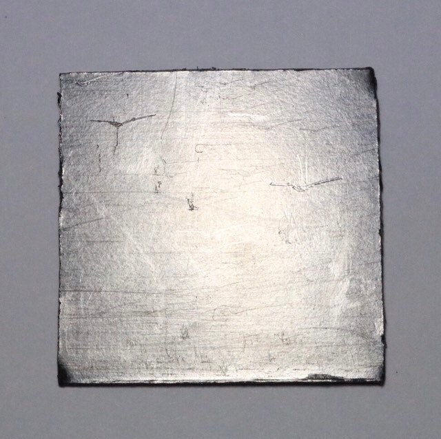 Graphite sheet / foil 99.99% pure element 6 c chemistry sample 2x2 square
